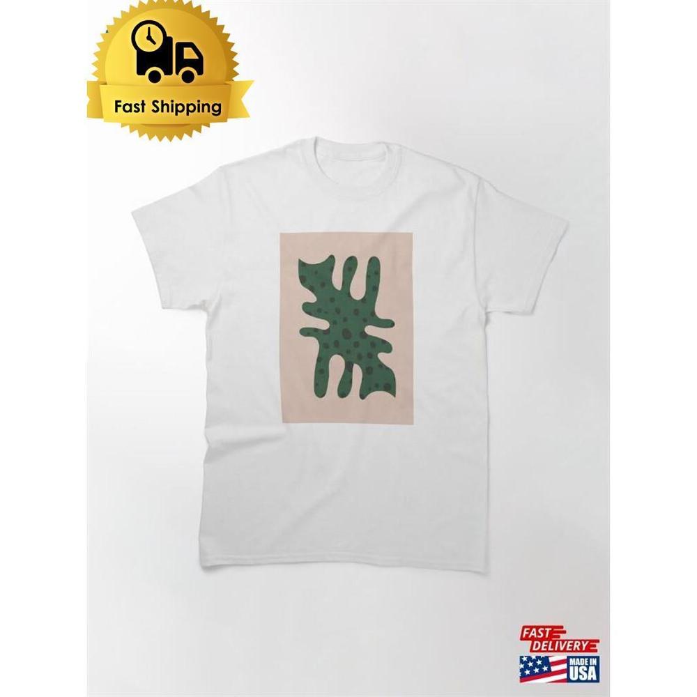 Botanical Retro Abstract Shapes T-Shirt Unisex